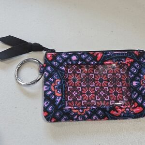 Vera Bradley Zip ID Case with multicolor geometric pattern